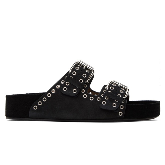 ISABEL MARANT LENNYO EYELETS SLIDES SIZE 39 - Picture 2 of 9